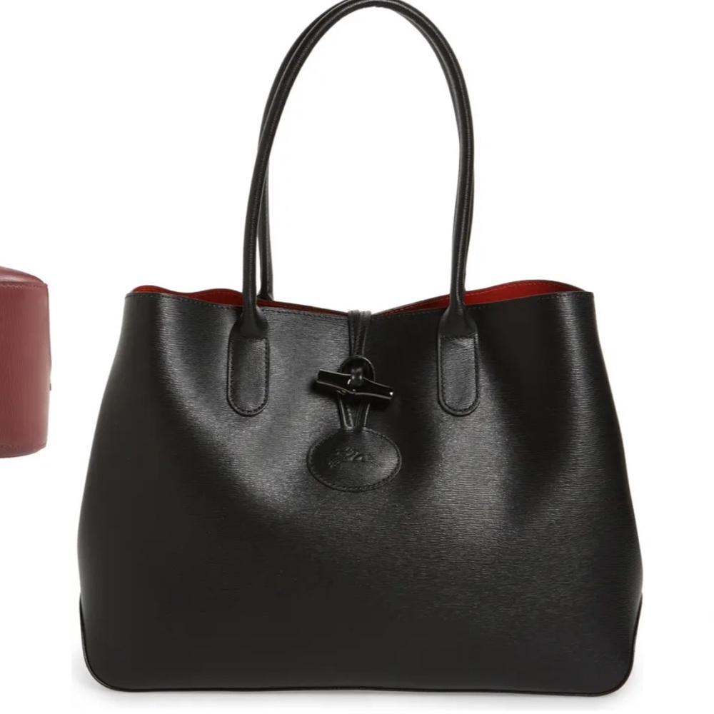 Black Longchamp tote